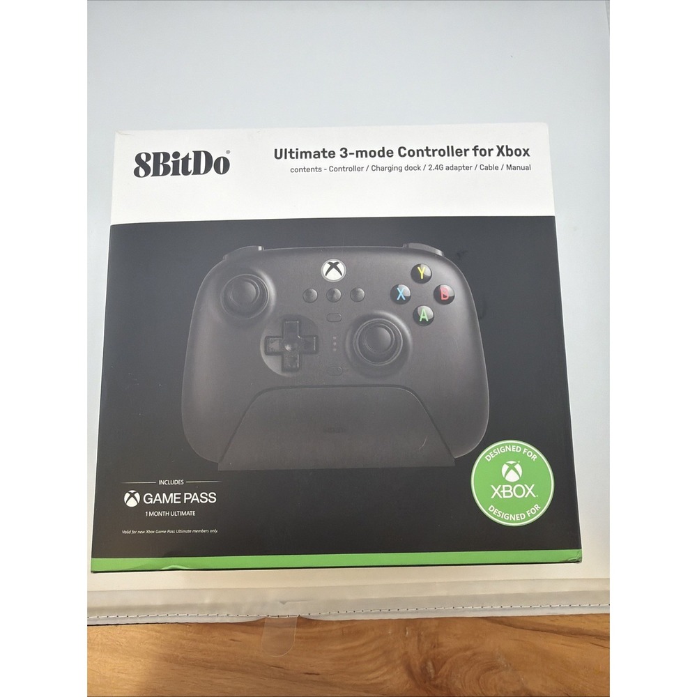 8BiTDo Ultimate 3-Mode Pro Back Buttons Controller for Xbox, Black - NEW OB